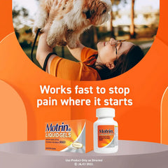 Motrin IB Liquid Gels - Pain Reliever with 200mg Ibuprofen for Muscle Aches, Headache, Backache, Toothache, Menstrual Cramps and Minor Arthritis Pain, 80 ct