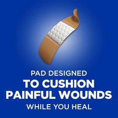 BAND-AID Brand Flexible Fabric Adhesive Bandages, Comfortable Sterile Wound Care and Flexible Protection for Minor Cuts, Scrapes & Burns, A Must for First Aid Kits, Non-Stick Pad, One Size, 100 Count