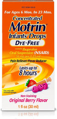 Motrin Infants Concentrated Liquid Medicine Drops with Ibuprofen, Berry, 1 fl. oz