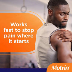 Motrin IB Ibuprofen Tablets, Pain Reliever, Temporarily Reduces Fever and Relieves Minor Pain, Muscle Aches, Headache, Backache, Nonsteroidal Anti-Inflammatory Drug, 200 Mg, 225 Count Value Size
